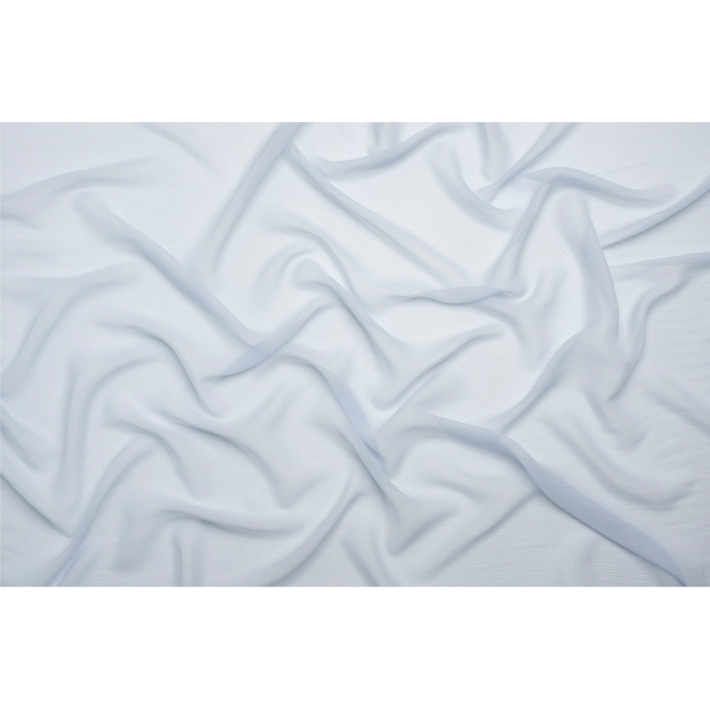 Crinkled Silk Chiffon - Baby Blue - Premium Collection