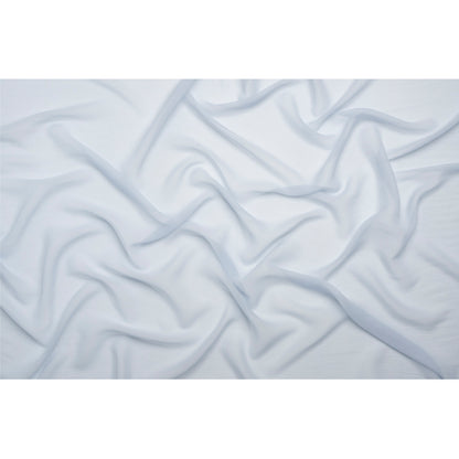 Crinkled Silk Chiffon - Baby Blue - Premium Collection