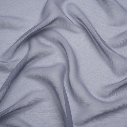 Crinkled Silk Chiffon - Infinity Blue - Premium Collection