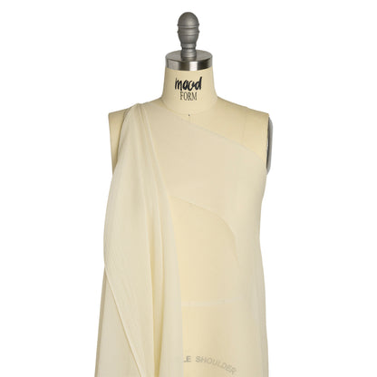 Gasa de seda arrugada - Marfil - Colección Premium