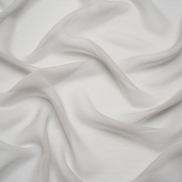 Crinkled Silk Chiffon - Moonstruck - Premium Collection