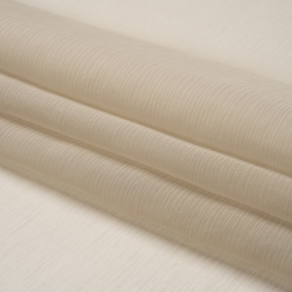 Crinkled Silk Chiffon - Feather Gray - Premium Collection