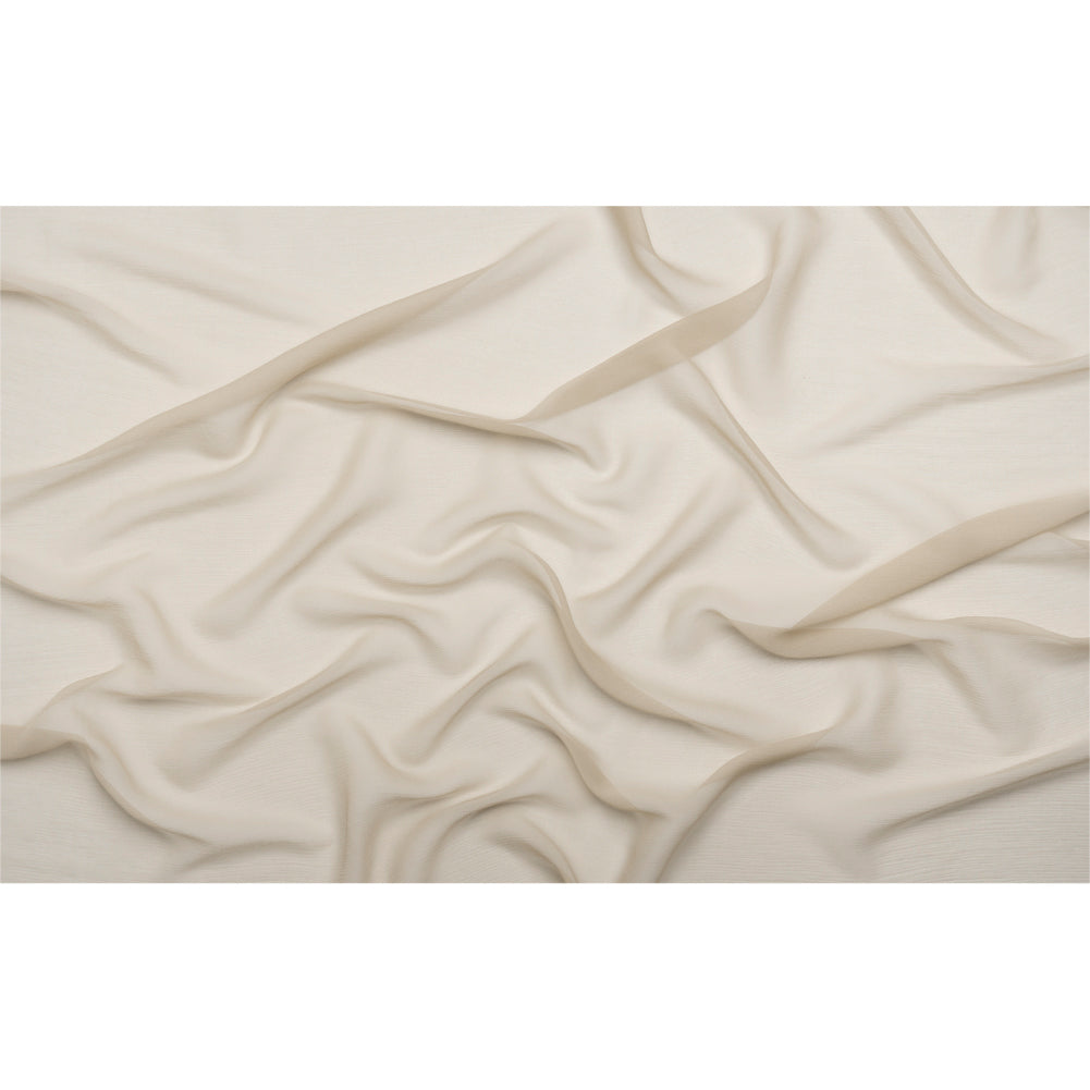 Crinkled Silk Chiffon - Feather Gray - Premium Collection