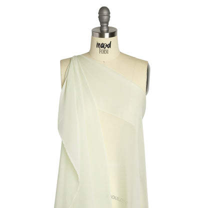 Crinkled Silk Chiffon - Fairest Jade - Premium Collection Detail