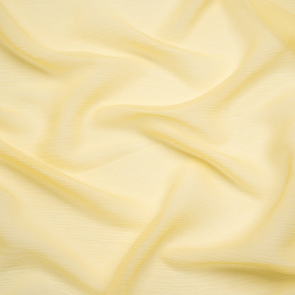 Crinkled Silk Chiffon - French Vanilla - Premium Collection