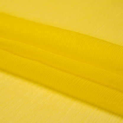 Crinkled Silk Chiffon - Buttercup Yellow - Premium Collection