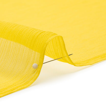 Crinkled Silk Chiffon - Buttercup Yellow - Premium Collection