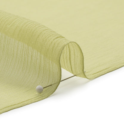 Crinkled Silk Chiffon - Nile Green - Premium Collection