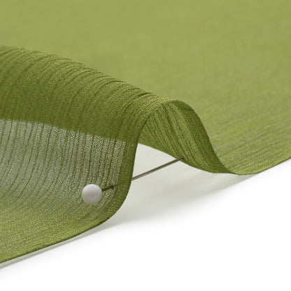 Crinkled Silk Chiffon - Pesto Green - Premium Collection