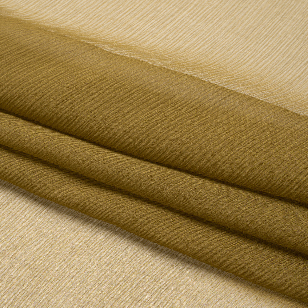 Crinkled Silk Chiffon - Fir Green - Premium Collection