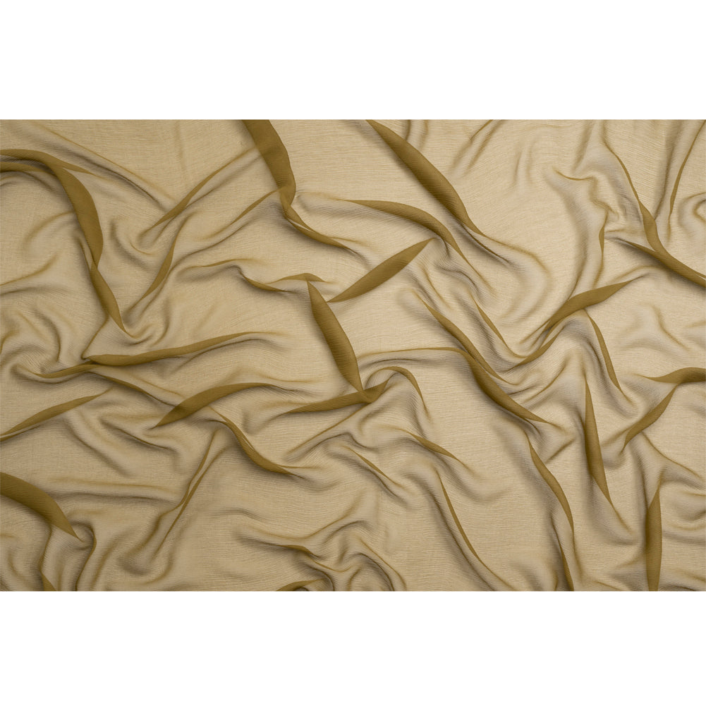 Crinkled Silk Chiffon - Fir Green - Premium Collection