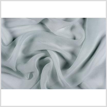 Crinkled Silk Chiffon - Morning Mist - Premium Collection