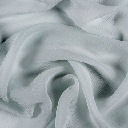 Crinkled Silk Chiffon - Morning Mist - Premium Collection