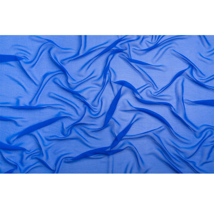 Crinkled Silk Chiffon - Princess Blue - Premium Collection