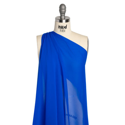 Crinkled Silk Chiffon - Princess Blue - Premium Collection