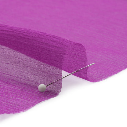 Crinkled Silk Chiffon - Sparkling Purple - Premium Collection