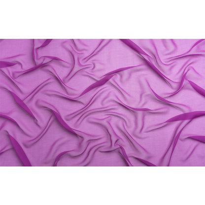 Crinkled Silk Chiffon - Sparkling Purple - Premium Collection