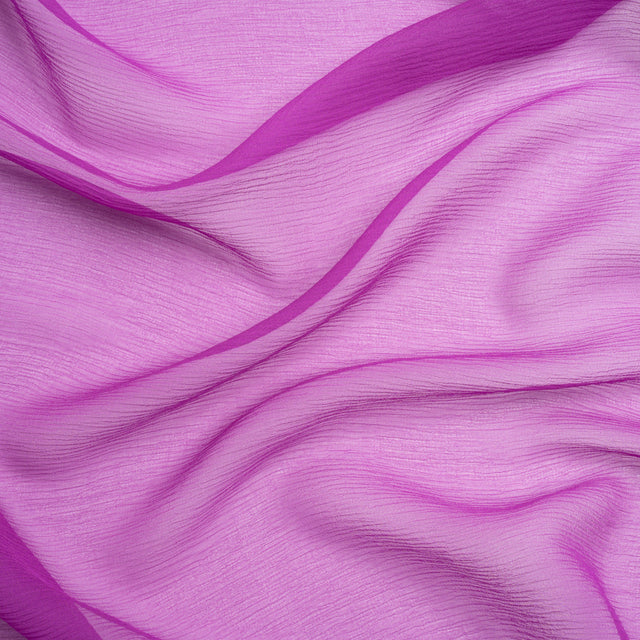 Crinkled Silk Chiffon - Sparkling Purple - Premium Collection