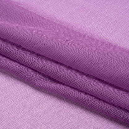 Crinkled Silk Chiffon - Bright Purple - Premium Collection