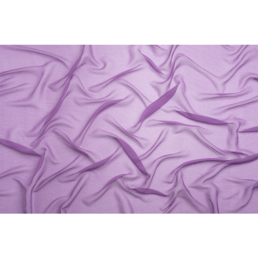 Crinkled Silk Chiffon - Bright Purple - Premium Collection
