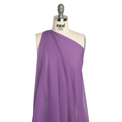 Crinkled Silk Chiffon - Bright Purple - Premium Collection