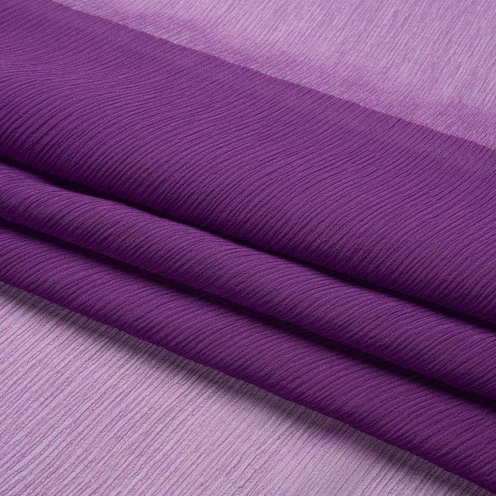 Gasa de seda arrugada - Púrpura Majestad - Colección Premium
