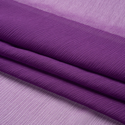 Gasa de seda arrugada - Púrpura Majestad - Colección Premium
