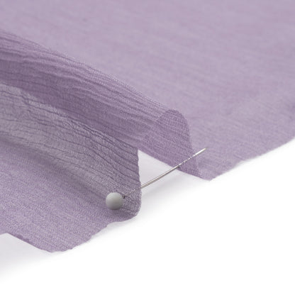 Crinkled Silk Chiffon - Dusk Mauve - Premium Collection