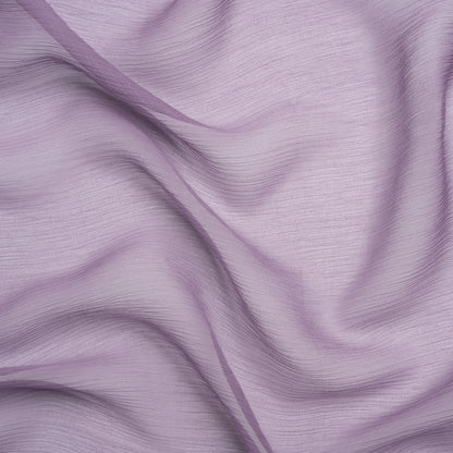 Crinkled Silk Chiffon - Dusk Mauve - Premium Collection