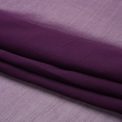 Crinkled Silk Chiffon - Blackberry - Premium Collection