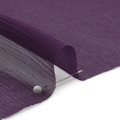Crinkled Silk Chiffon - Blackberry - Premium Collection