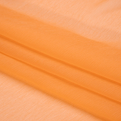 Crinkled Silk Chiffon - Peach Fuzz - Premium Collection