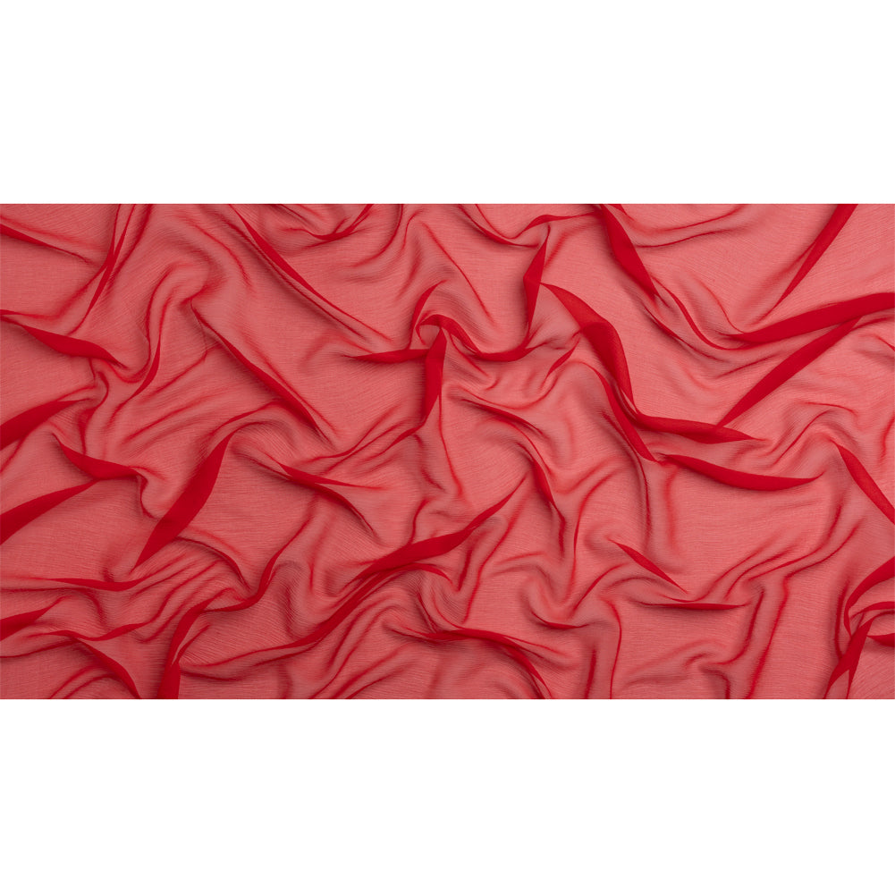 Crinkled Silk Chiffon - Brick - Premium Collection - Full