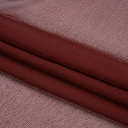 Crinkled Silk Chiffon - Port - Premium Collection