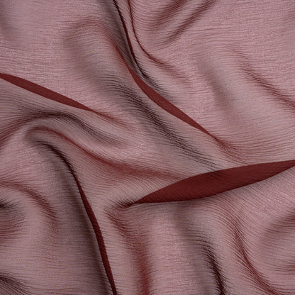 Crinkled Silk Chiffon - Port - Premium Collection