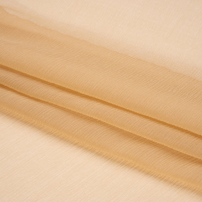 Crinkled Silk Chiffon - Toasted - Premium Collection