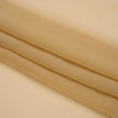 Crinkled Silk Chiffon - Croissant - Premium Collection