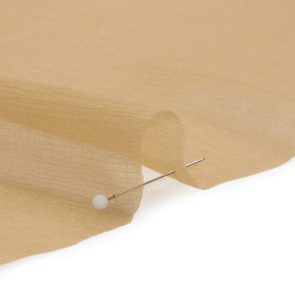 Crinkled Silk Chiffon - Croissant - Premium Collection