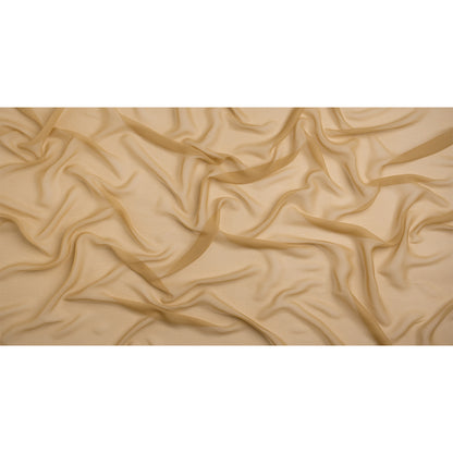 Crinkled Silk Chiffon - Croissant - Premium Collection