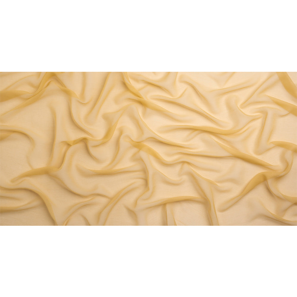 Crinkled Silk Chiffon - Gold - Premium Collection