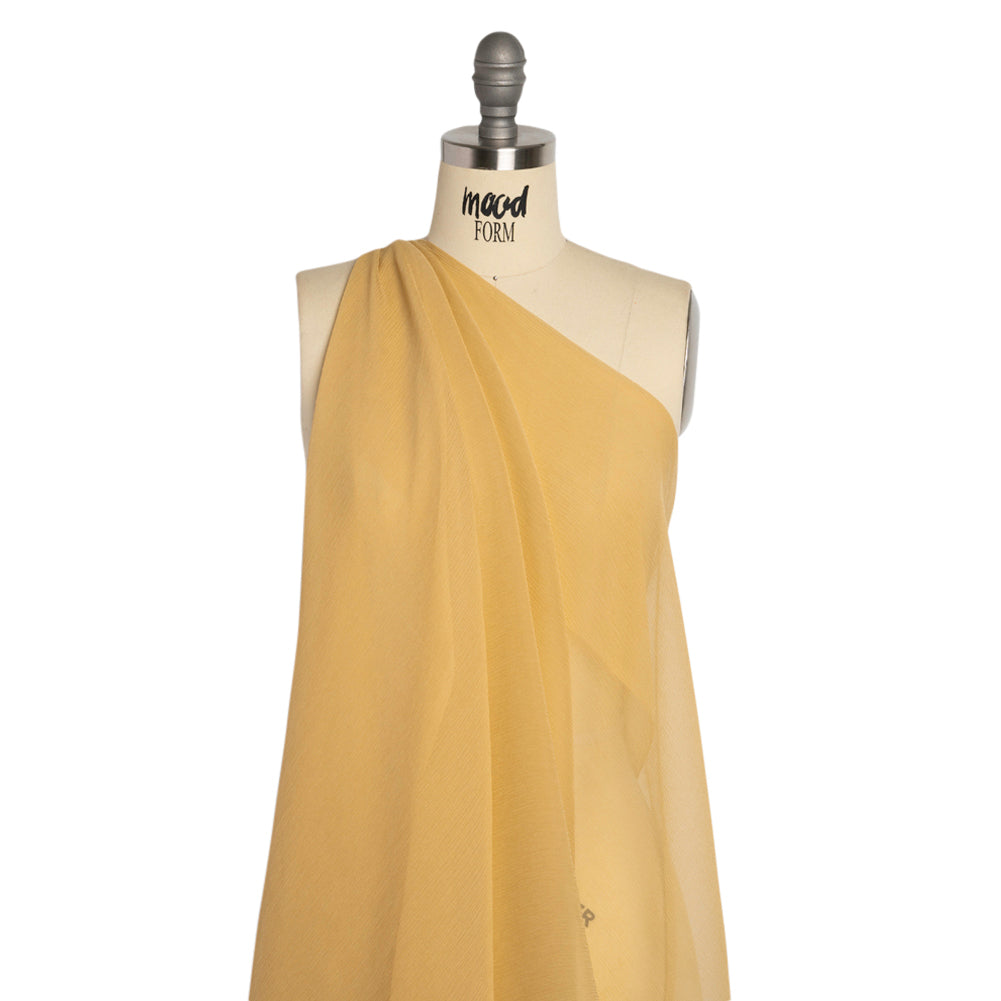 Crinkled Silk Chiffon - Gold - Premium Collection