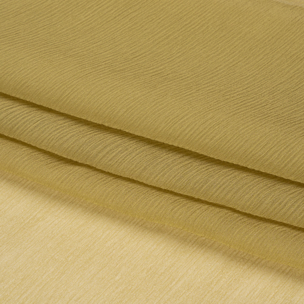 Crinkled Silk Chiffon - Sage Green - Premium Collection