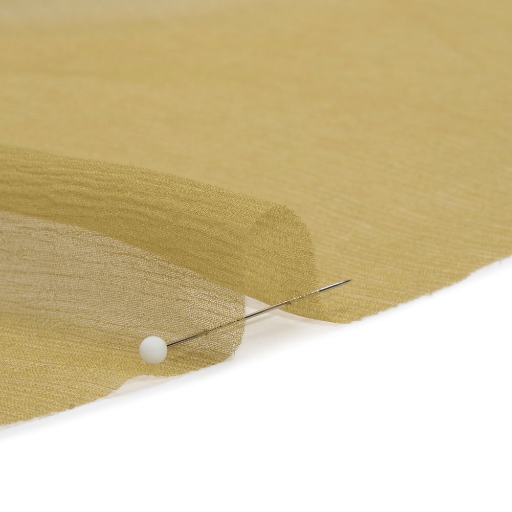 Crinkled Silk Chiffon - Sage Green - Premium Collection