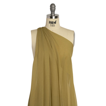 Crinkled Silk Chiffon - Sage Green - Premium Collection