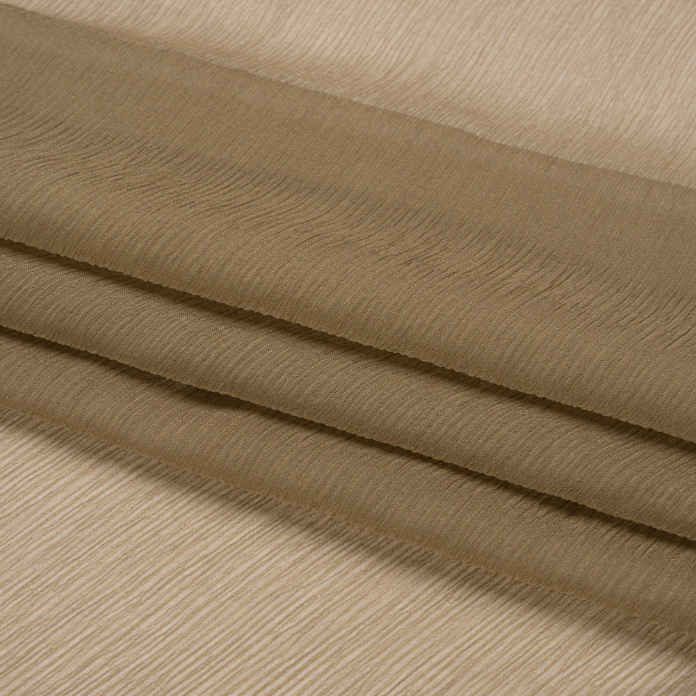 Gasa de seda arrugada - Alcaparras - Colección Premium