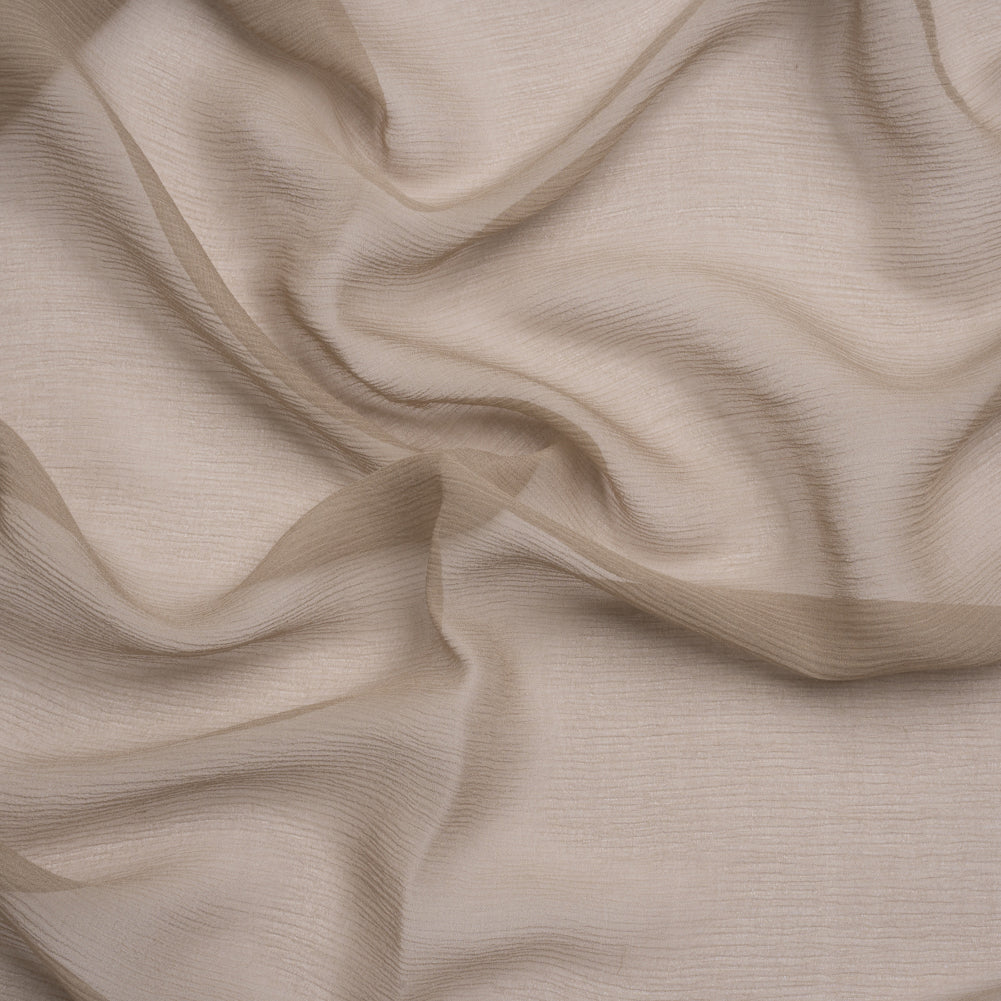 Crinkled Silk Chiffon - Fungi - Premium Collection