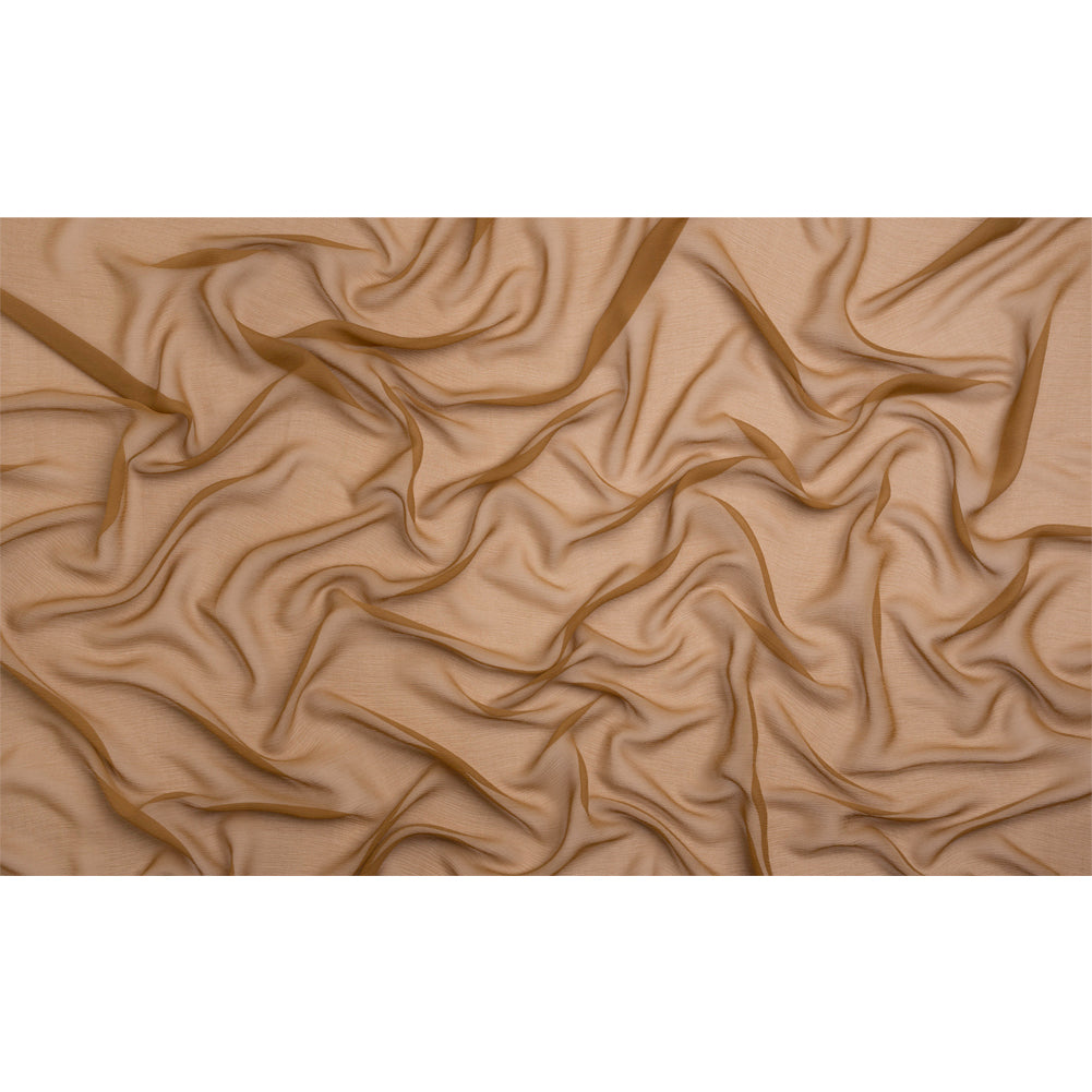 Crinkled Silk Chiffon - Ermine - Premium Collection
