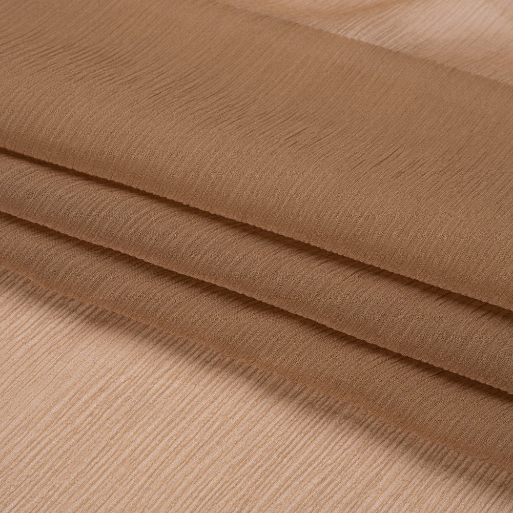 Gasa de seda arrugada - Capuchino - Colección Premium