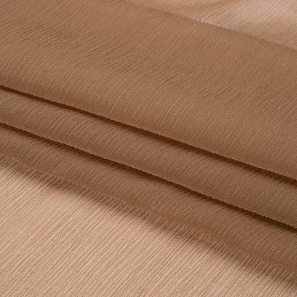 Gasa de seda arrugada - Capuchino - Colección Premium