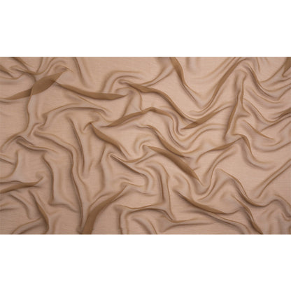 Gasa de seda arrugada - Capuchino - Colección Premium